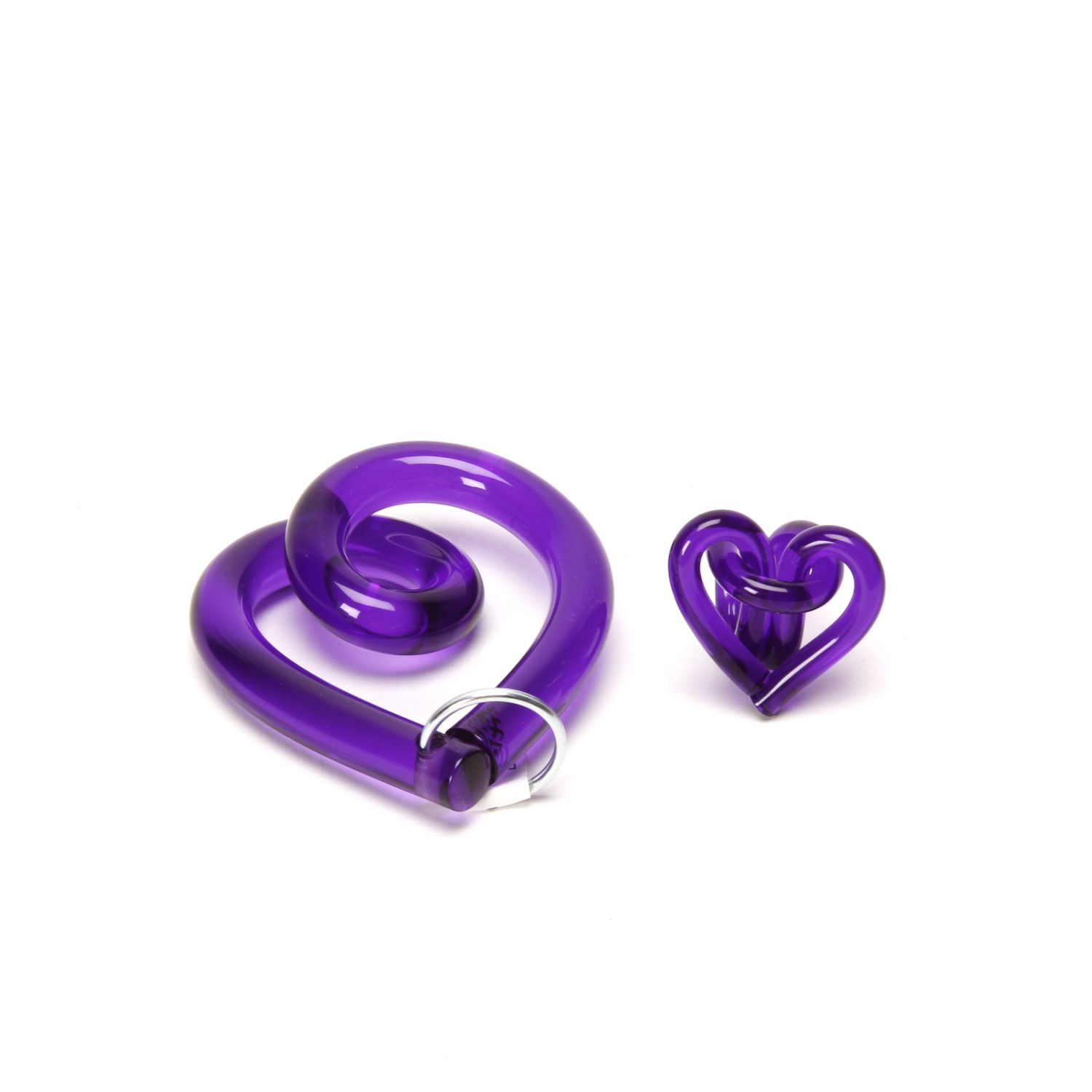 Corey Moranis: Heart Keychain Purple Product Image 3 of 3