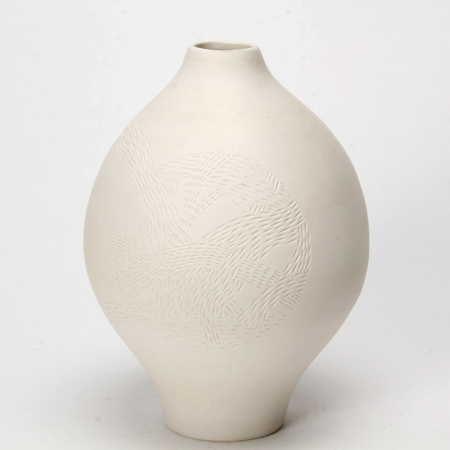 Talia Silva: Subtle Echoes – Naturally Carved Circle Vessel Product Image 1 of 2