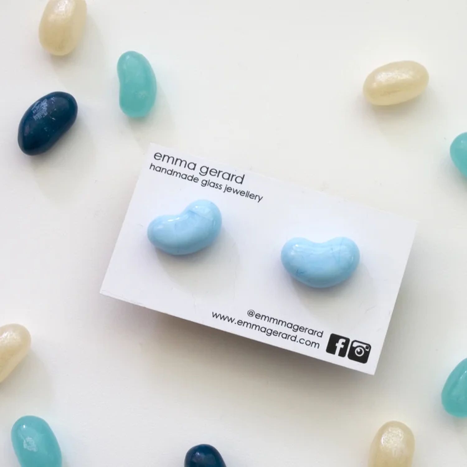 Emma Gerard: Jellybean Earrings – sky blue Product Image 1 of 2