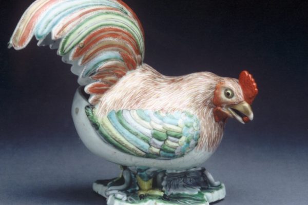 Cockerel, Arita, Japan, early 18th century, Hard-paste porcelain