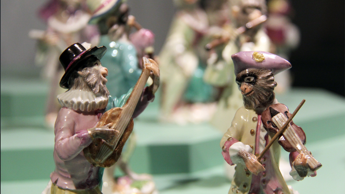 Meissen porcelain monkey orchestra