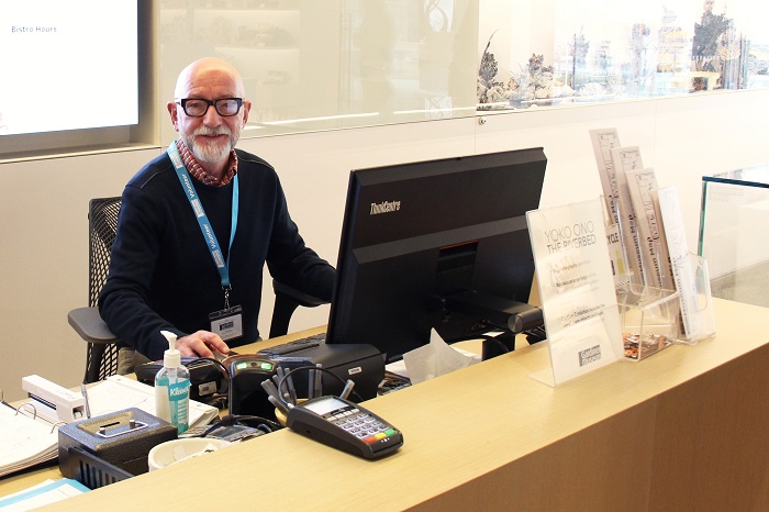 Blaine, Front Desk Volunteer