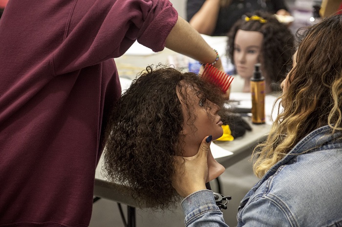 Documentation from a Hair We Are workshop at Art Starts