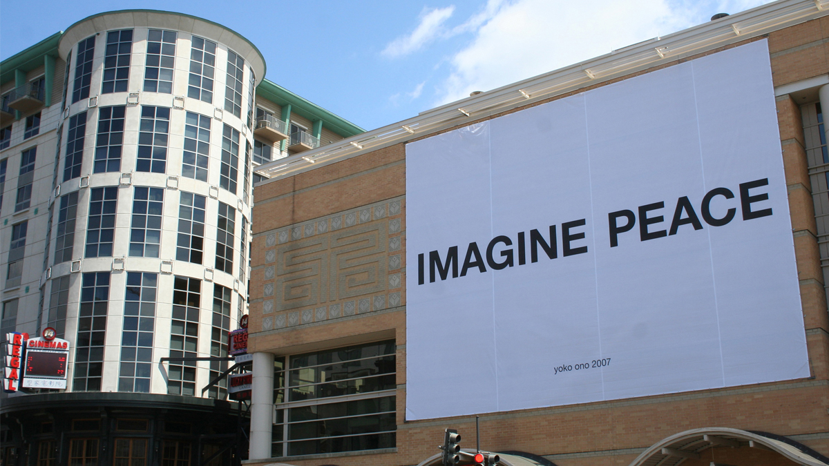 IMAGINE PEACE billboard