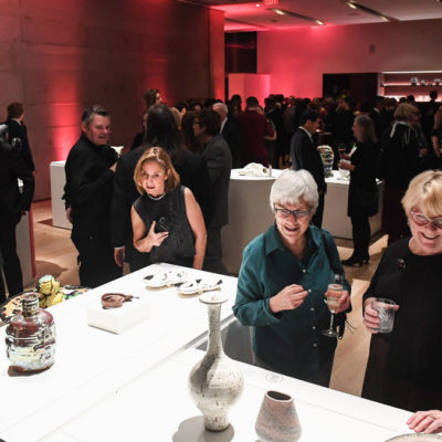 Guests mingling at the International Ceramic Art Fair Preview Gala