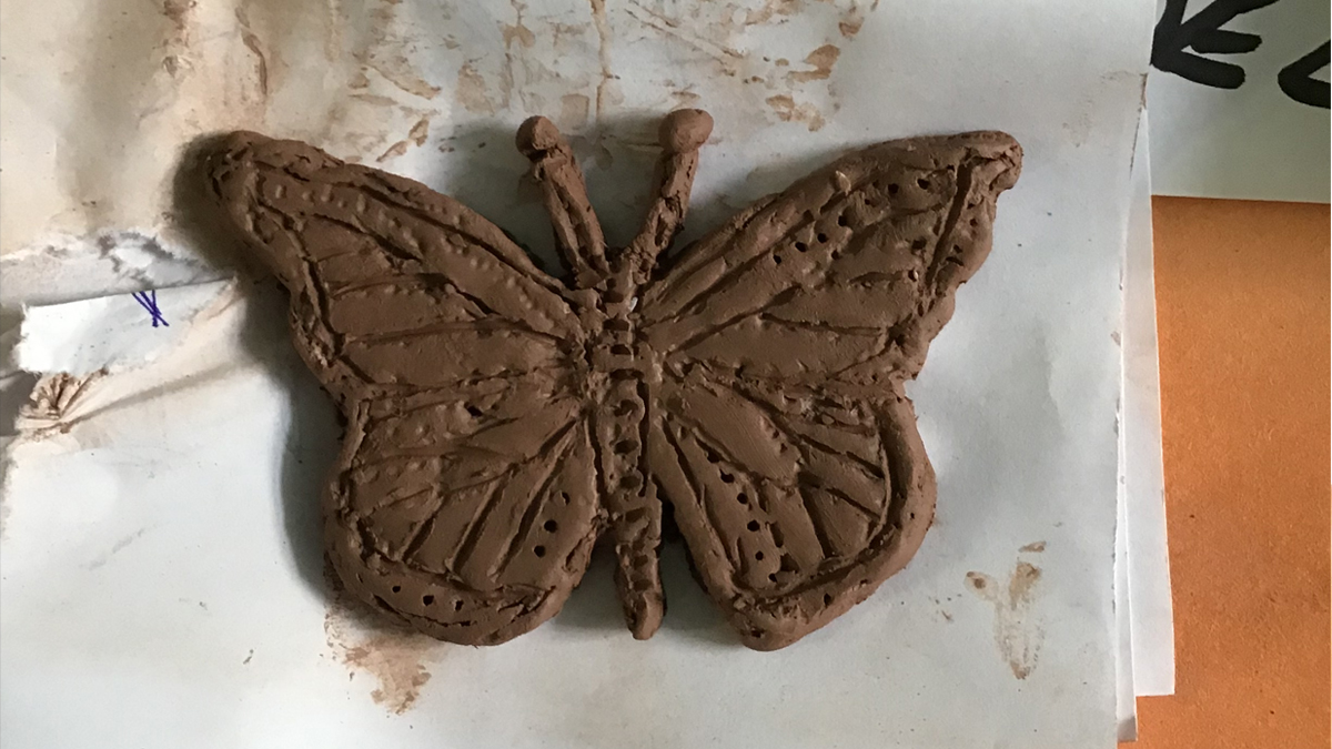 clay butterfly