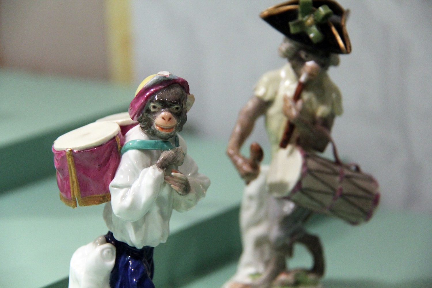 Porcelain monkeys by Meissen