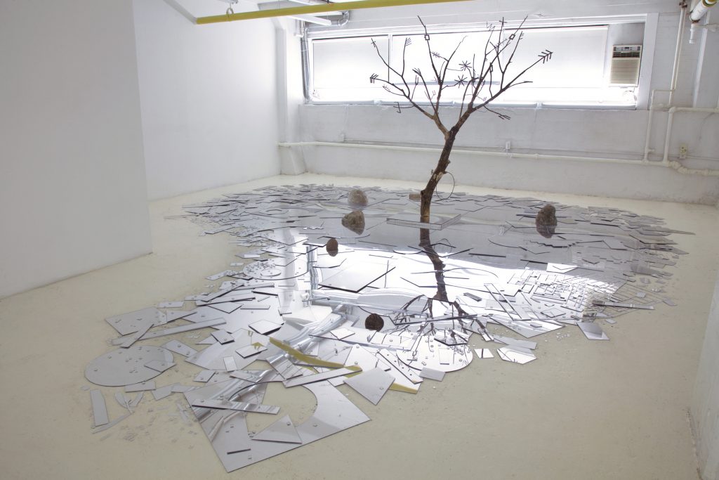 Camille Jodoin-Eng, wires webs veins nerves roots stems, 2018. Photo courtesy the artist